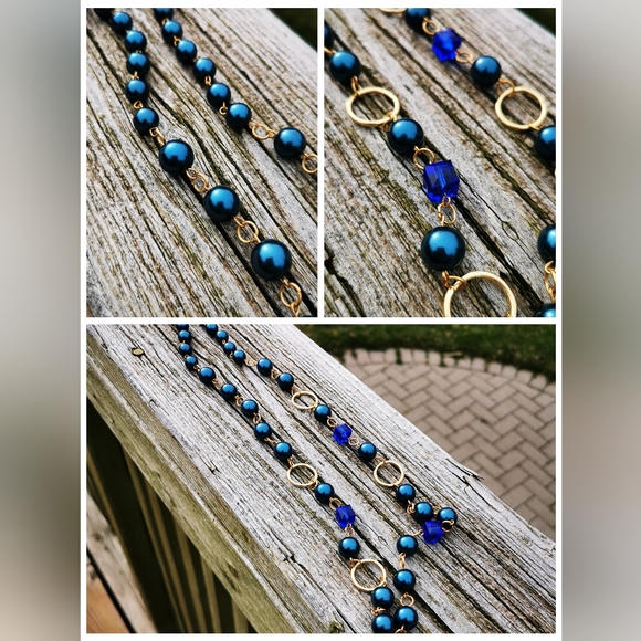 Lot of Jewelry, Trinket Dish, and Trinket ~ 8 Pieces ~ I'm Blue - Picture 7 of 16